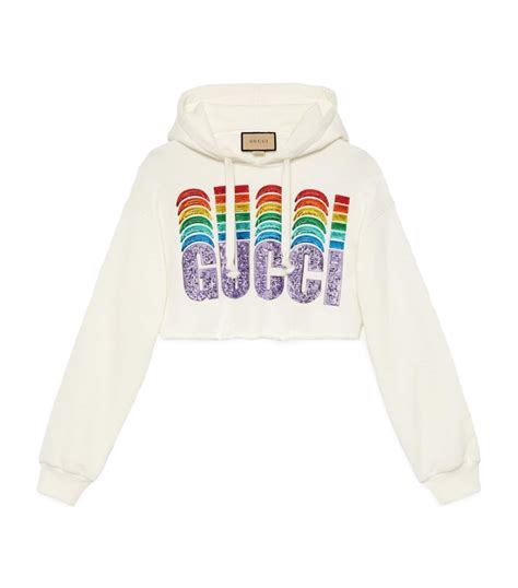 gucci rainbow sweatshirt|gucci hoodie stockx.